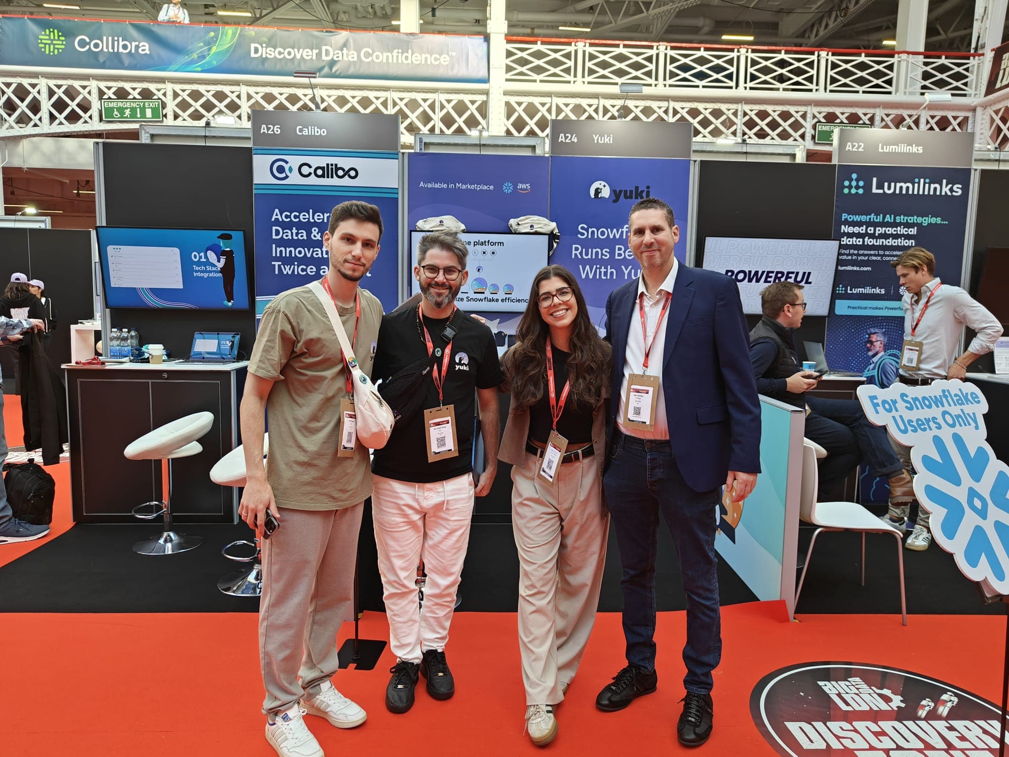 A BINGOrep Audience Expert on the Big Data LDN floor at Olympia London with Yuki.